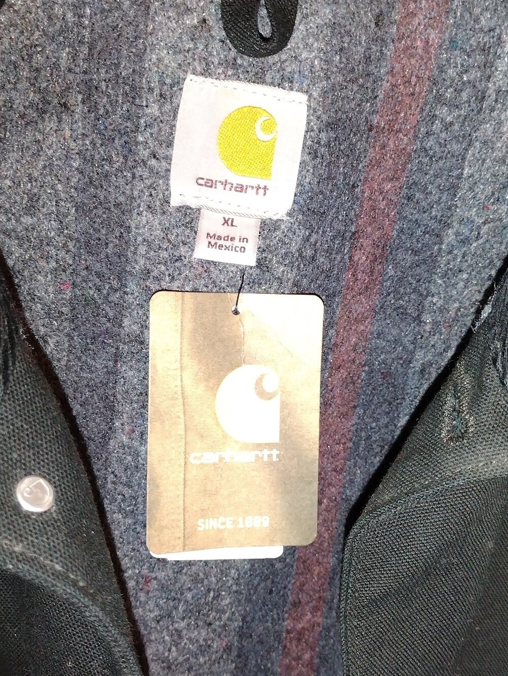 Vintage Carhartt Blanket Lined Chore Coat NWT XL - Picture 6 of 14